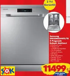 SAMSUNG DW60M5044FS/TR 4 PROGRAMLI BULAŞIK MAKİNESİ